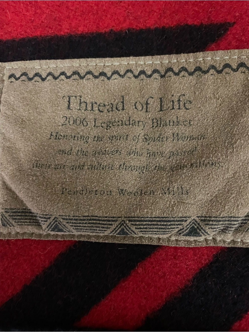 Vintage 2006 Pendleton “Thread of Life” Legendary Blanket